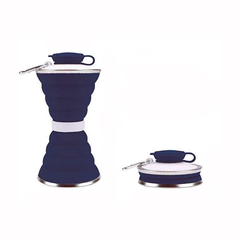Bouteille d'eau en Silicone de 500ML, pliable, anti-fuite, Portable, pour sport, voyage, voyage en plein air, salle de sport, randonnée, Gadgets de cuisine réutilisables
