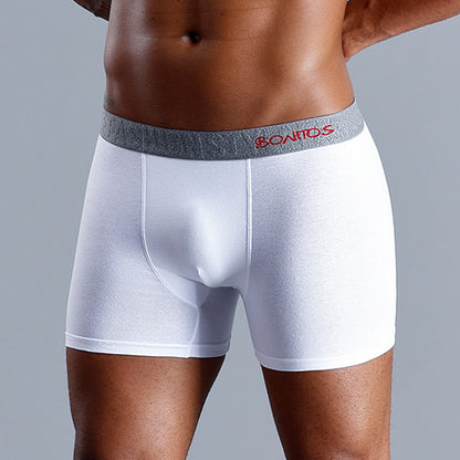 Boxers en coton pour hommes, caleçons Sexy, sous-vêtements pour garçons