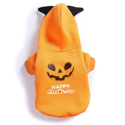 Halloween Pumpkin Sweater Dog Clothing