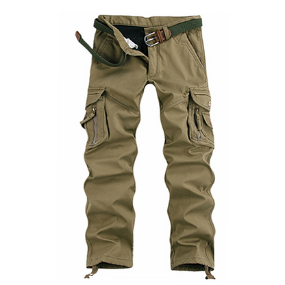 Multifunctional Men Cotton Long Pants Outdoor Cargo Pants For All Seasons