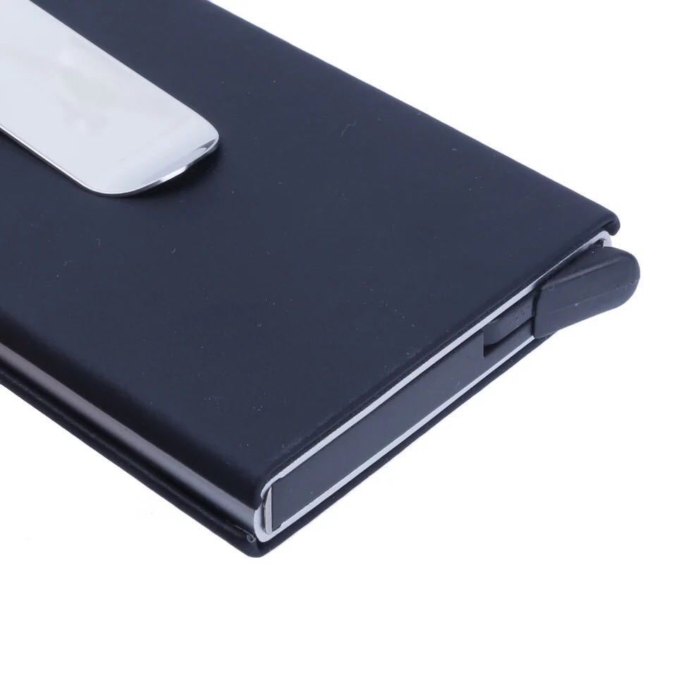 Automatic pop-up aluminum metal wallet