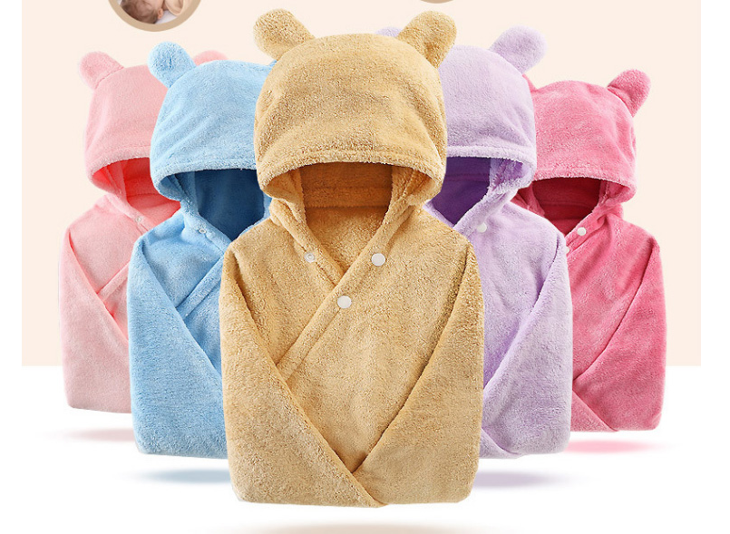 Serviette de bain à capuche en coton pour bébé