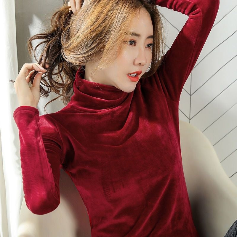 Warm Long Sleeved Women's Bottom Shirt