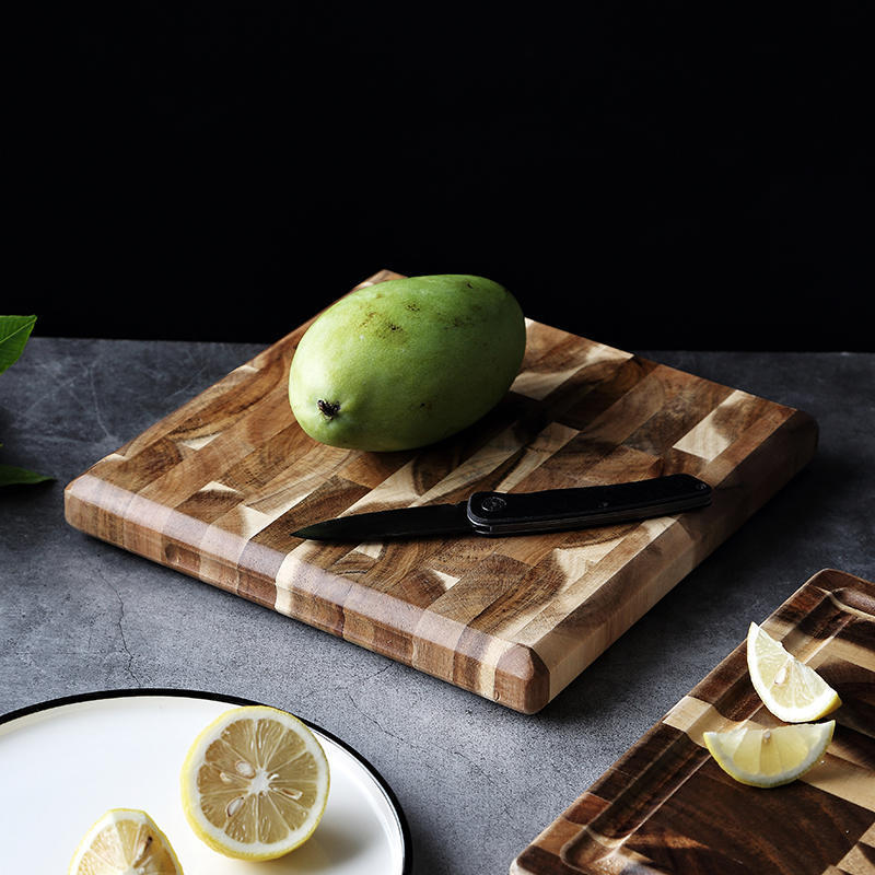 Planche à découper en bois massif de parquet de ménage de cuisine