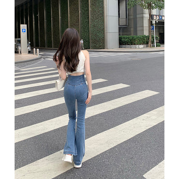 Fashion Design Hot Girl Micro Flare Pants