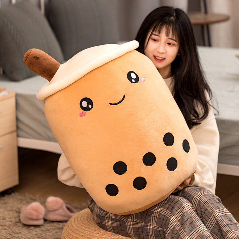 Pearl milk tea cup pillow