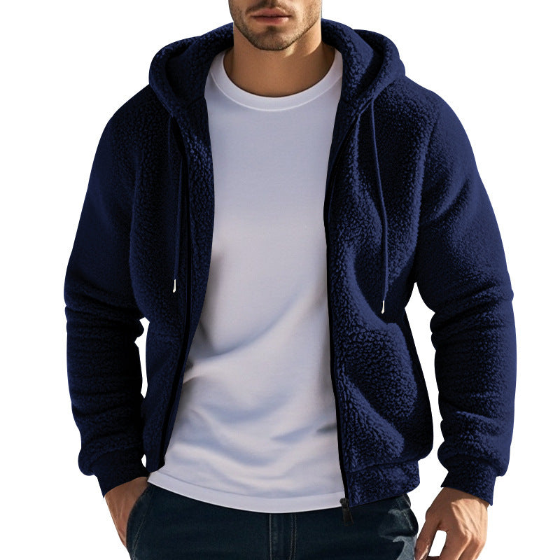 Loose Cardigan Casual Hooded Jacket Sweater Men