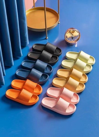 New Household Foot Feces Slippers Female Bathroom Bathing Couple Home Sandals And Slippers Male Summer Outer Wear Thick