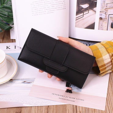 Women's Long Wallet Tri-fold Clutch Large Capacity