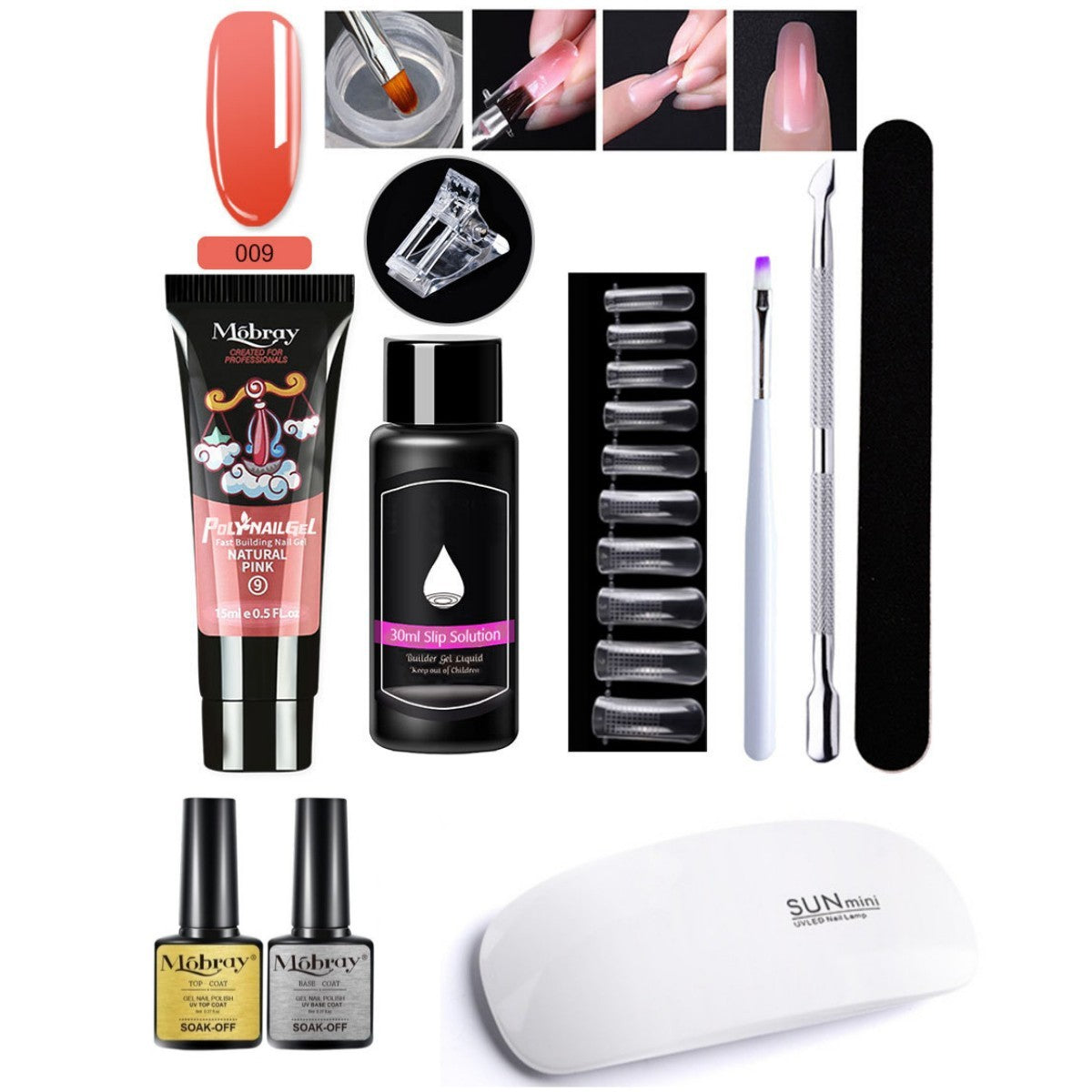 7-delad Nail Art Crystal Extender Set