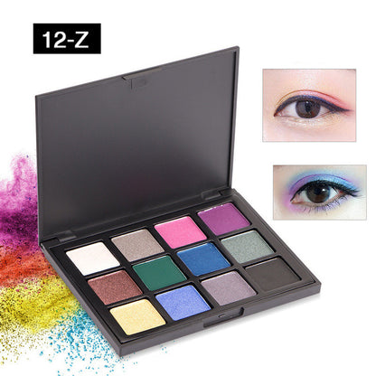 40 färger Makeup Glitter Palette Vattentät