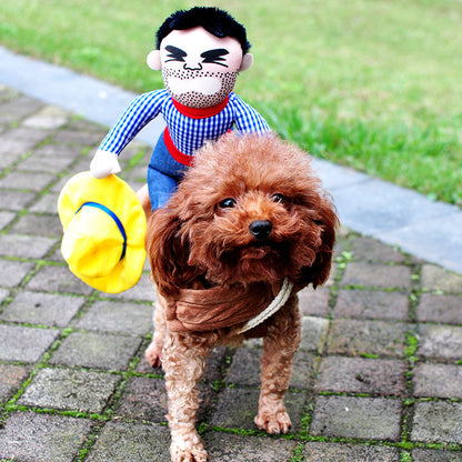 Halloween sällskapsdjursdräkt Sällskapshund Roliga kläder Justerbara hundcosplaydräkt Skrämmande kostymfestsammankomster