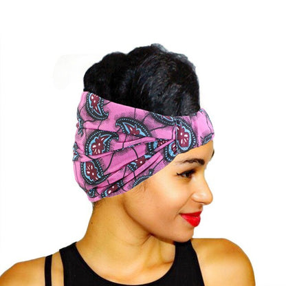 African Pattern Print Headband For Women Twist Style