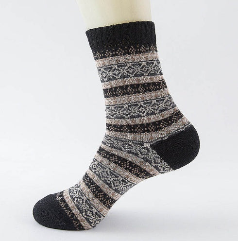 Winter Thick Warm Stripe Wool Socks