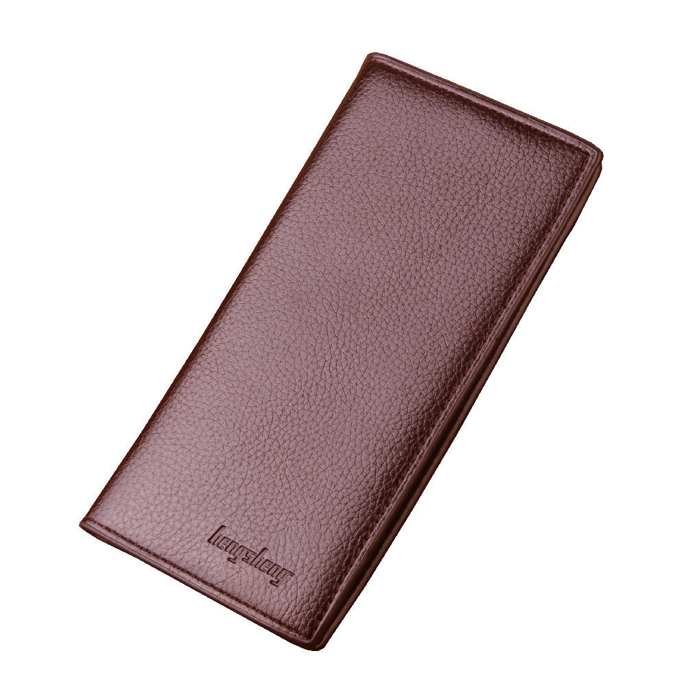 Men's Wallet Men Multi-card Lychee Pattern