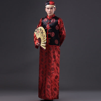 Costume Tang pour marié, vêtements Xiuhe, Robe de la république de chine