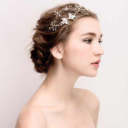 Vintage Gold Bridal Crown Hair Accessories