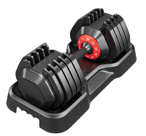 Professional 55LB Adjustable Dumbbell Set - 5-in-1 Quick-Adjust Home Gym Equipment
