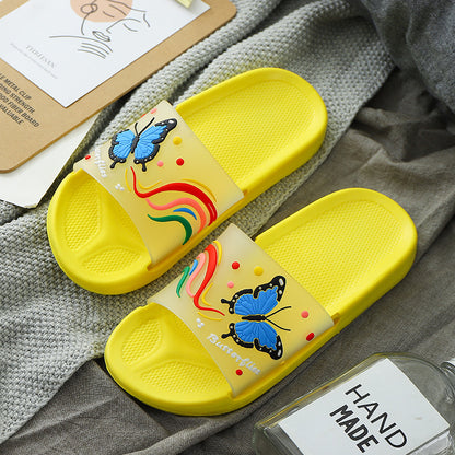 Female Household Butterfly Indoor And Outdoor Home Bathroom Bathing Non-Slip Sandals