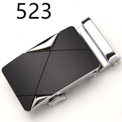 Wide alloy belt buckle