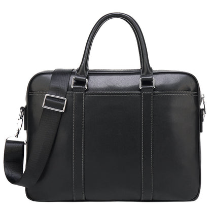 Men's leather portable briefcase file package