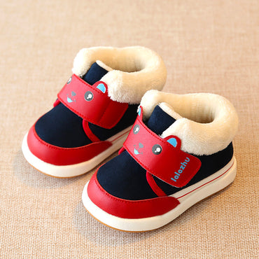 Lala pig children thick cotton shoes