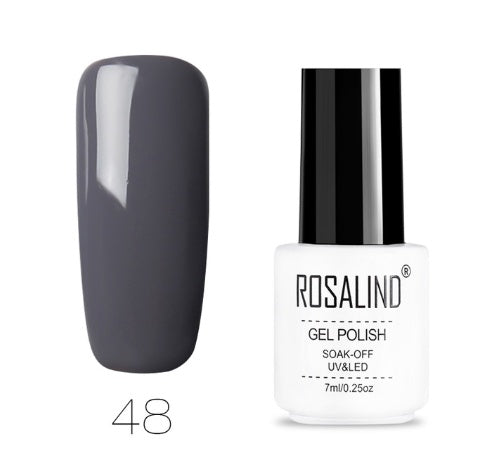 ROSALIND 7ML Pure Colors series Gel Nail Polish 01-58 UV&LED Lamp For Nail Extensions Gel Lacquer Varnishes Need Base Top Art