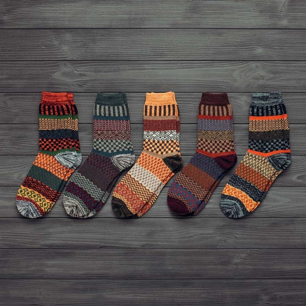 Winter Thick Warm Stripe Wool Socks