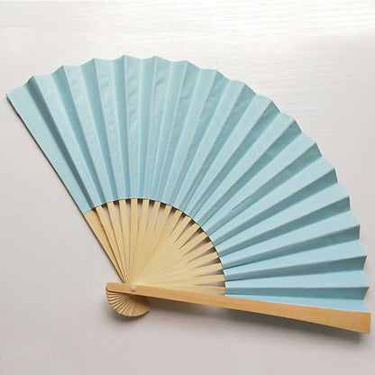 Holiday Relaxation: Customizable Color Plain Paper Fans