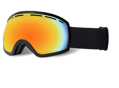 Grandes lunettes de ski sphériques lunettes de nuit antibuée polyvalentes