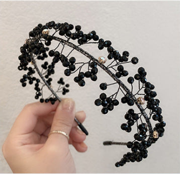 Coiffure de sortie polyvalente et élégante, accessoires pour cheveux, bandeau de mariée rétro de tempérament