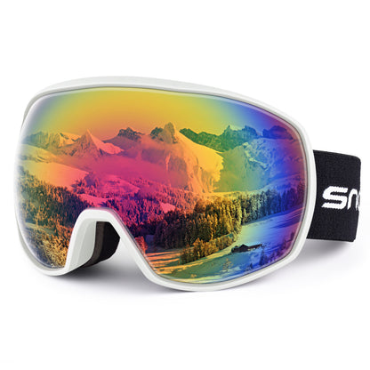 New double-layer anti-fog ski goggles, mountaineering ski goggles, men's and women's snow glasses card myopia