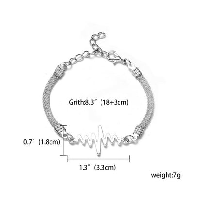RINHOO 925 Smycken Silverfärgade Armband För Kvinnor Armband Mode Bröllopsbankett Armband &amp; Armringar Alla hjärtans dag Gåva