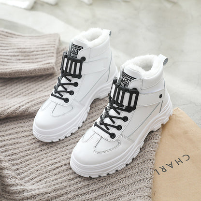 New trendy shoes women's shoes student two cotton shoes women