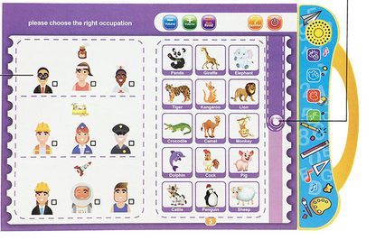 English Finger Point Reading Children Early Education Puzzle Learning