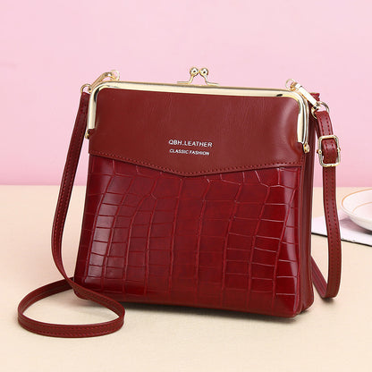 Lock Shoulder Bags Women Alligator Pattern Crossbody Phone Bag