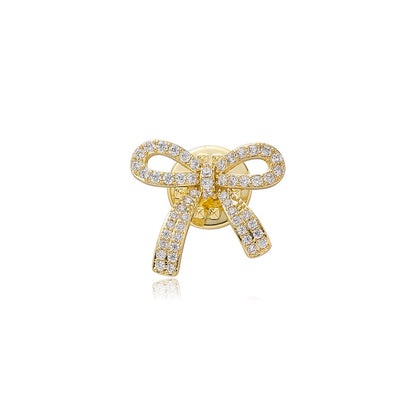 Zircon Brooch Bow Knot Brooch Girl