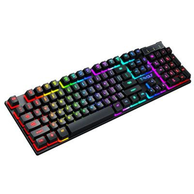 Gaming Usb Luminous Wired Keyboard Flytande Manipulator 