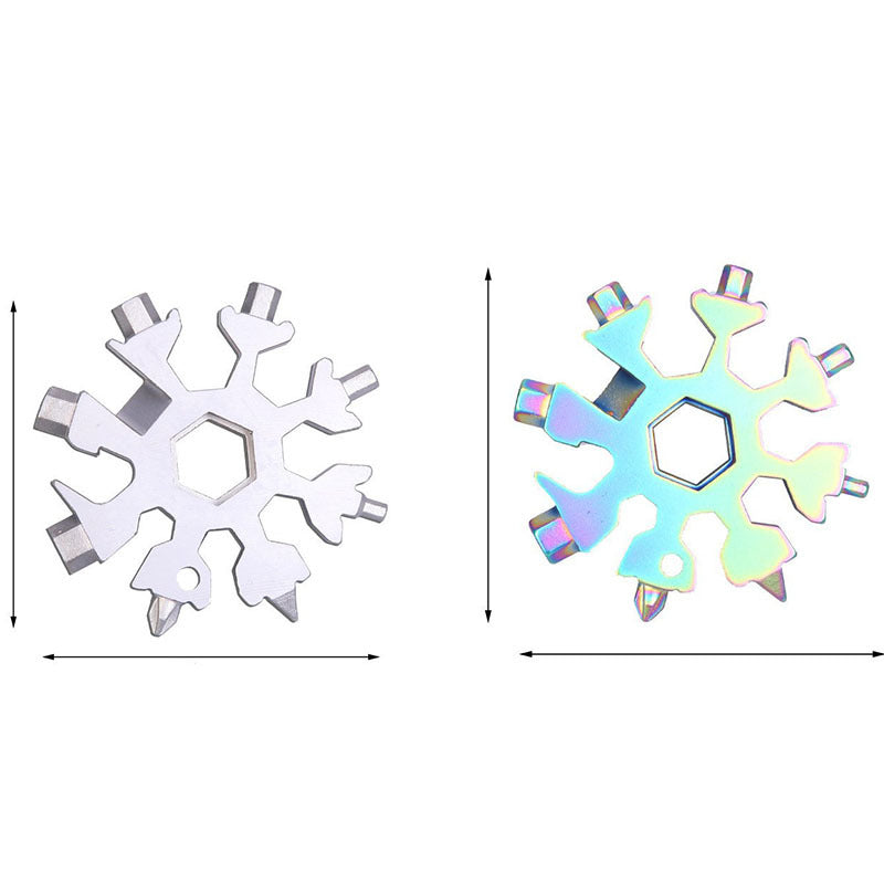 Clé à Six angles créative en forme de flocon de neige, Gadget Portable d'entretien de vélo