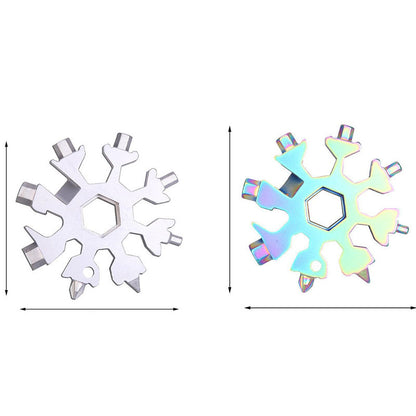 Clé à Six angles créative en forme de flocon de neige, Gadget Portable d'entretien de vélo