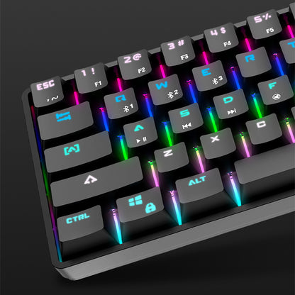 Trådlöst Bluetooth-tangentbord Färgglada PBT-tangentbord Mekaniskt tangentbord