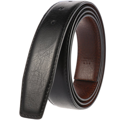 Men's Belt Strips Two-Layer Cowhide - Reinforced Protection