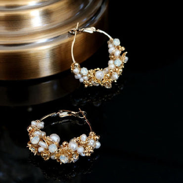 Water Pearl Temperament Girl Earrings