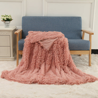 Plush Blanket Double-layer Blanket Multifunctional