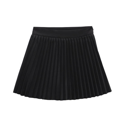 Multi-Color Wide Pleated Modern Fashion Culottes