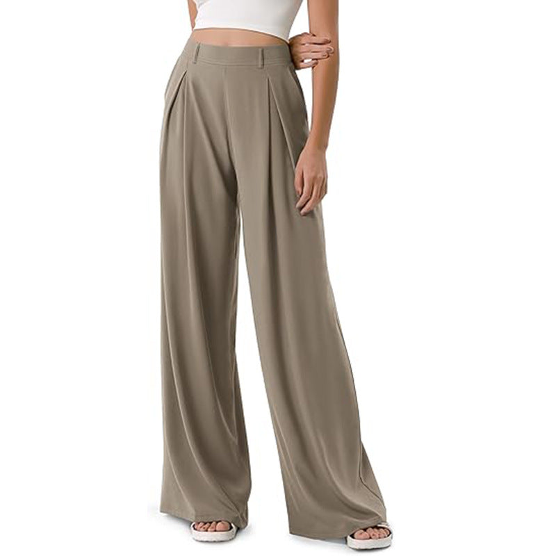 Straight Loose Workout Pants High Waist Commuter Women