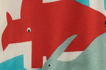 T-shirt à manches courtes pour garçons, vêtements pour enfants, dessin animé de dinosaure