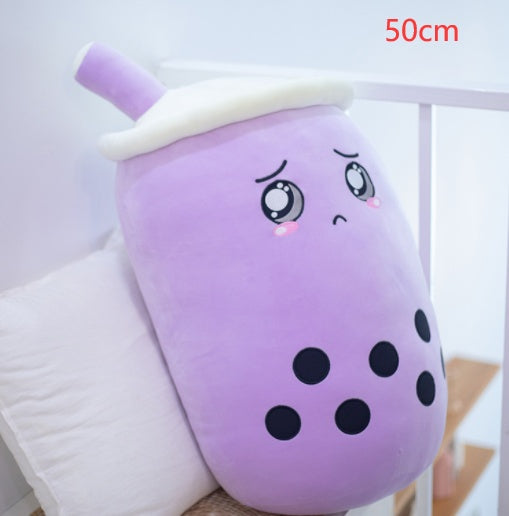 Pearl milk tea cup pillow