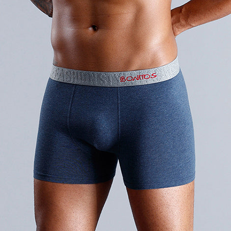 Boxers en coton pour hommes, caleçons Sexy, sous-vêtements pour garçons