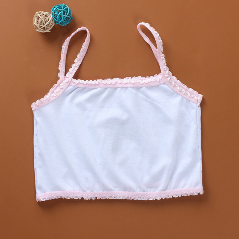 Girls Sports Casual Cotton Camisole Bra